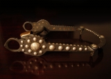 Engraved Silver Button Bit